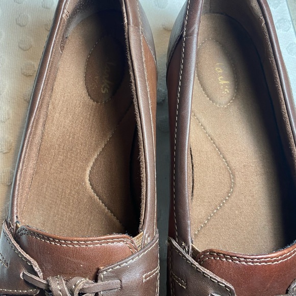 CLARKS COLLECTION Women's Brown Multi Leather Ashland Bubble Slip-On Loafers - Picture 6 of 16